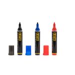 Bi-Office Inkstring XL Drywipe Marker Assorted Colours (Pack of 3) PE4004