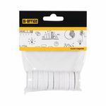 Bi-Office Round Magnets 30mm White Pack of 10 IM131609