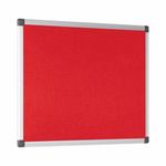 Bi-Office New Generation A9 Felt Noticeboard 60x45cm Red FA0246170