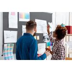 Bi-Office New Generation A9 Felt Noticeboard 240x120cm Grey FA2142170