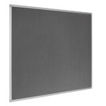 Earth Maya Felt Noticeboard 120x90cm Grey Aluminium Frame FA0542790