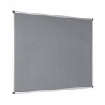 Bi-Office Maya Felt Noticeboard 1200x90mm Grey/Aluminium FA0542170