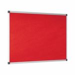 Bi-Office New Generation A9 Felt Noticeboard 90x60cm Red FA0346170