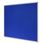 Earth Maya Felt Noticeboard 180x120cm Blue Aluminium Frame FA2743790