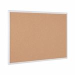 Bi-Office Maya Antimicrobial Cork Board Aluminium Frame 120x90cm BCA051226