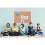 Bi-Office Maya Antimicrobial Cork Board Aluminium Frame 120x90cm BCA051226