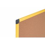 Bi-Office Industrial Ultrabrite Cork Board Yellow Aluminium Frame 200x120cm CA2811721