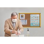 Bi-Office Industrial Ultrabrite Cork Board Yellow Aluminium Frame 200x120cm CA2811721