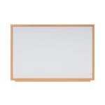 Earth Executive Non-Magnetic Whiteboard 180x120cm Oak MDF Frame MB85002319