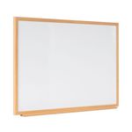 Earth Executive Non-Magnetic Whiteboard 180x120cm Oak MDF Frame MB85002319