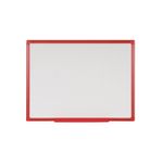 Bi-Office Maya Drywipe Gridded Whiteboard Red Frame 180x120cm MB8521206