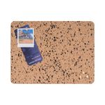 Eco Frameless Retangular Board D/S Cork/ Black Eva 40X30cm SF114412397