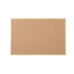 Earth Executive Cork Noticeboard 60x45cm Cork Surface Oak MDF Frame SF142001239