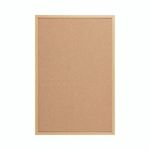 Earth Executive Cork Noticeboard 60x45cm Cork Surface Oak MDF Frame SF142001239