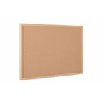 Earth Executive Cork Noticeboard 120x90cm Cork Surface Oak MDF Frame SF152001239
