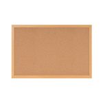 Earth Prime Cork Noticeboard 240x120cm Cork Surface Oak MDF Frame SF362001233