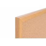 Earth Prime Cork Noticeboard 240x120cm Cork Surface Oak MDF Frame SF362001233
