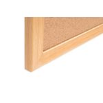 Earth Prime Cork Noticeboard 240x120cm Cork Surface Oak MDF Frame SF362001233