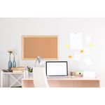 Earth Prime Cork Noticeboard 120x90cm Cork Surface Oak MDF Frame SF152001233