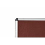Bi-Office Enclore Display Case Burgundy Felt Acrylic Aluminium Frame 9xA4 VT630106150
