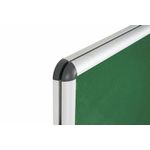 Bi-Office Enclore Display Case Green Felt Acrylic Aluminium Frame 40xA4 VT750102150