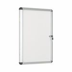 Bi-Office Enclore Magnetic Display Case Acrylic Door Aluminium Frame 4xA4 VT610109150