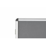 Bi-Office Enclore Display Case Grey Felt Acrylic Aluminium Frame 12xA4 VT660103150