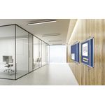 Bi-Office Enclore Felt Indoor Lockable Glazed Case 1160x981x35mm Blue VT640107150
