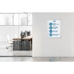 Bi-Office Curled Snap Display Aluminium Frame Plastic Corners A5 VT840415280