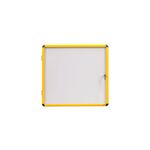 Bi-Office Ultrabrite Magnetic Display Case Acrylic Yellow Aluminium Frame 9xA4 VT6301601511