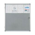 Bi-Office Enclore Combonet Display Case Acrylic Aluminium Frame 12xA4 VT660108150