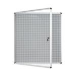 Bi-Office Enclore Combonet Display Case Acrylic Aluminium Frame 12xA4 VT660108150