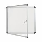 Earth Enclore Enclosed Magnetic Noticeboard 6xA4 Aluminium Frame RVT620109150
