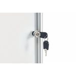 Earth Enclore Enclosed Magnetic Noticeboard 6xA4 Aluminium Frame RVT620109150