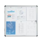 Bi-Office Enclore Magnetic Display Case Acrylic Door Aluminium Frame 6xA4 VT620109150