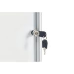 Bi-Office Enclore Magnetic Display Case Acrylic Door Aluminium Frame 6xA4 VT620109150