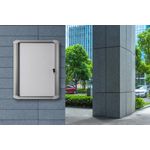 Bi-Office Mastervision Outdoor Magnetic Display Case Aluminium Frame 9xA4 VT630209760