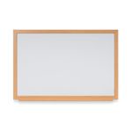 Earth Prime Magnetic Whiteboard 90x60cm Enamel Surf Oak MDF Frame CE06202318