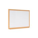 Earth Prime Magnetic Whiteboard 90x60cm Enamel Surf Oak MDF Frame CE06202318