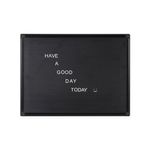 Bi-Office Maya Landscape Letterboard Black Aluminium Frame 60x45cm LET0201185