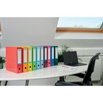 Oxford 70mm Lever Arch File Laminated A4 Orange 400107437