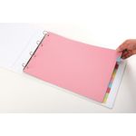 Elba 10-Part Card Divider Recycled Manilla A3 Assorted 100080772