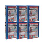 Elba Panorama 25mm 4 D-Ring Presentation Binder A4 Blue (6 Pack) 400008415