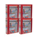 Elba Panorama 50mm 4 D-Ring Presentation Binder A4 Red (Pack of 4) 400008432