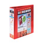 Elba Panorama 65mm Lever Arch File A4 Red Pack of 5 400008437
