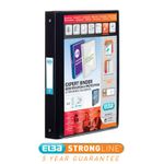 Elba Vision 25mm 4 O-Ring Binder PP A4 Black 100080881