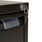 Bisley 2 Drawer Filing Cabinet Lockable 470x622x711mm Black BS2E BLACK
