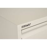 Bisley 2 Drawer Filing Cabinet Lockable 470x622x711mm Goose Grey BS2EGY