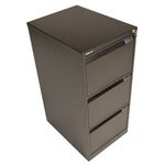 Bisley 3 Drawer Filing Cabinet 470x622x1016mm Black BS3E BLACK