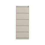 Bisley 5 Drawer Filing Cabinet 470x622x1511mm Goose Grey BS5EGY